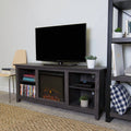 58" Rustic MDF Farmhouse Fireplace TV Stand Z506290