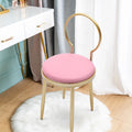 Vanity Stool Metal Frame Padded Cushion M396327
