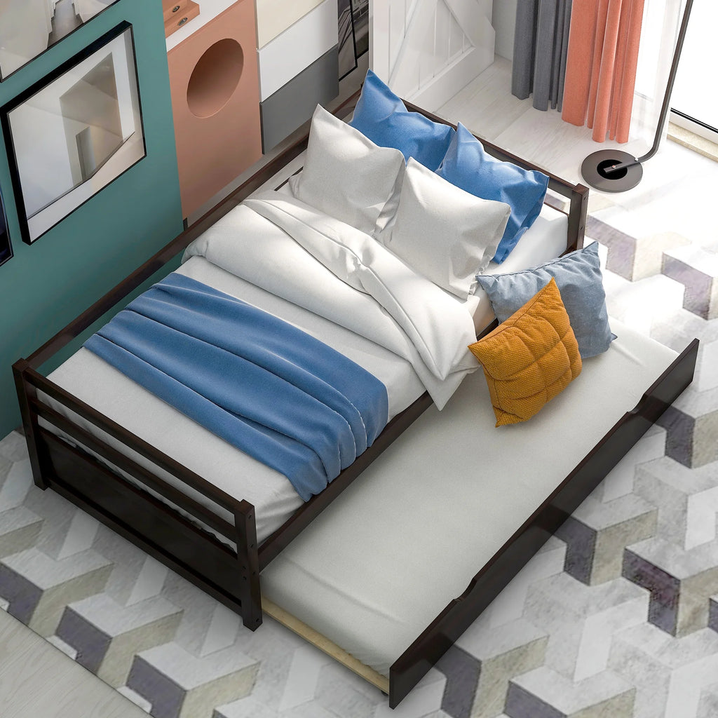 Convertible Pull Out Double Bed Sofa Bed with Roller Shelf P20493