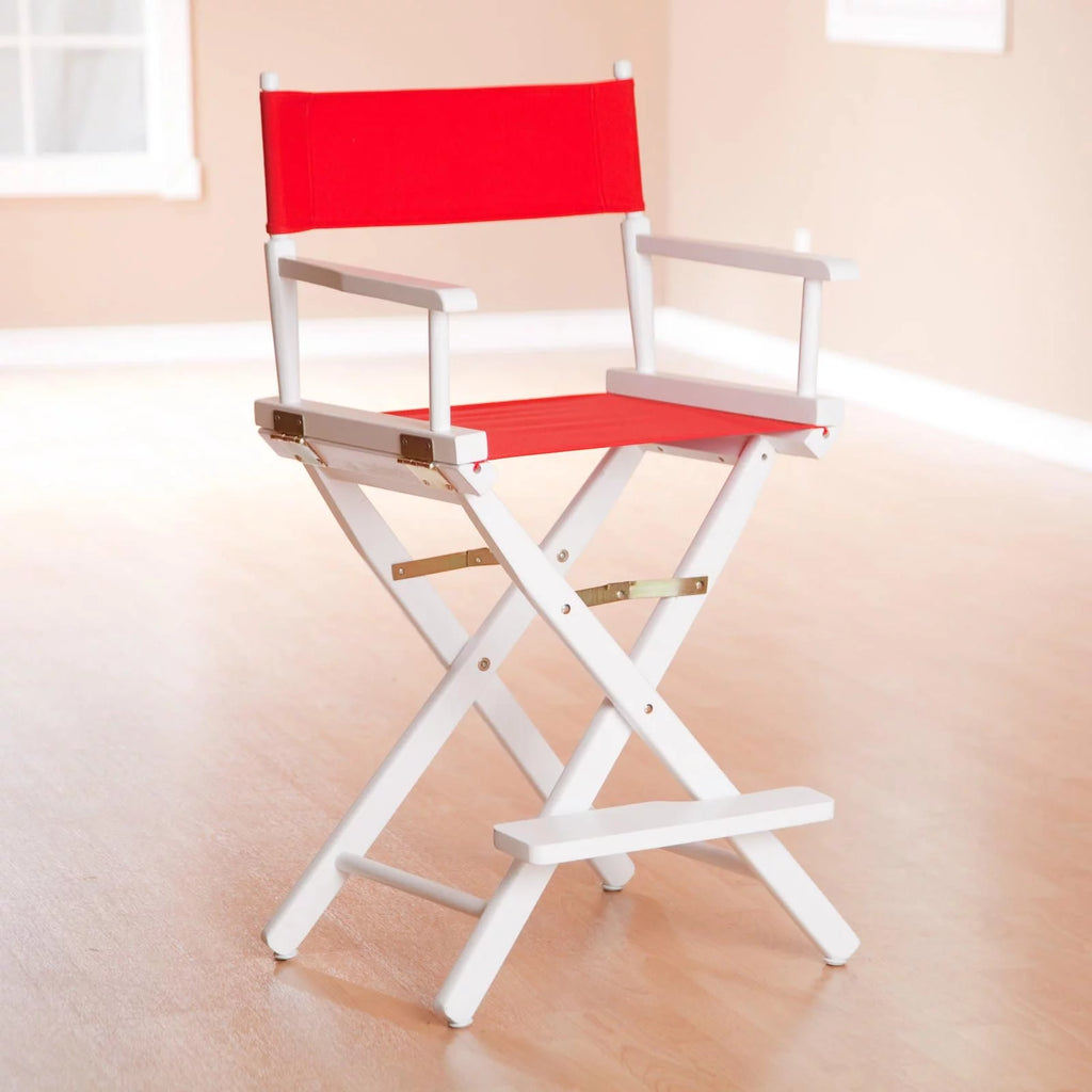 24 Inch Director's Chair Black Frame-Green Canvas L598