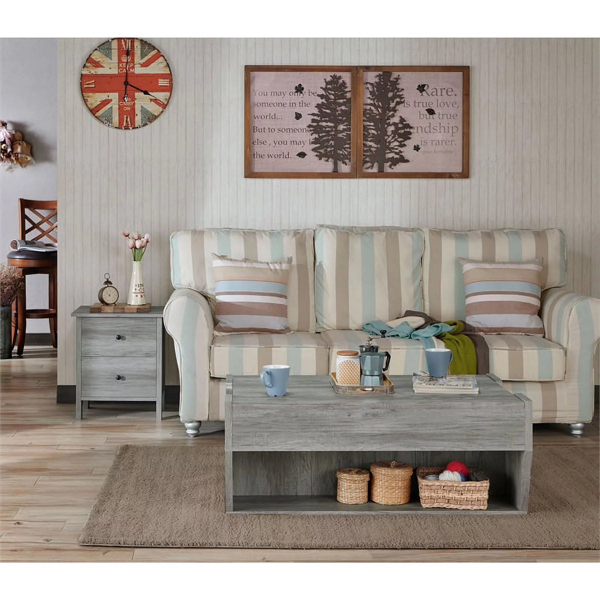 3-Piece Wood Coffee Table Set T516