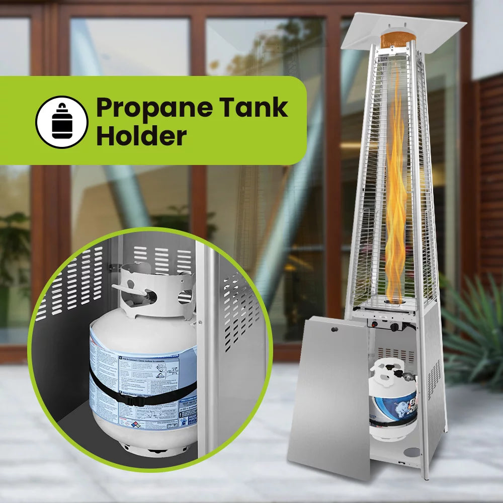 Propane Heater Stainless Steel 48,000 BTUs V37211
