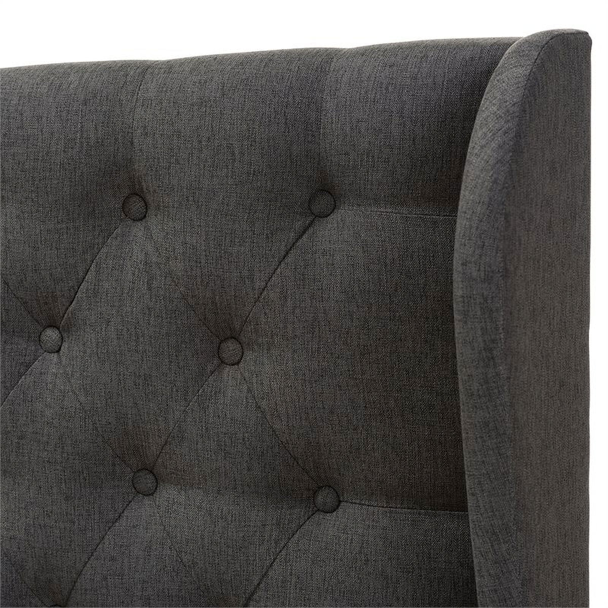 Queen Winged Panel Headboard in Dark Gray J177132