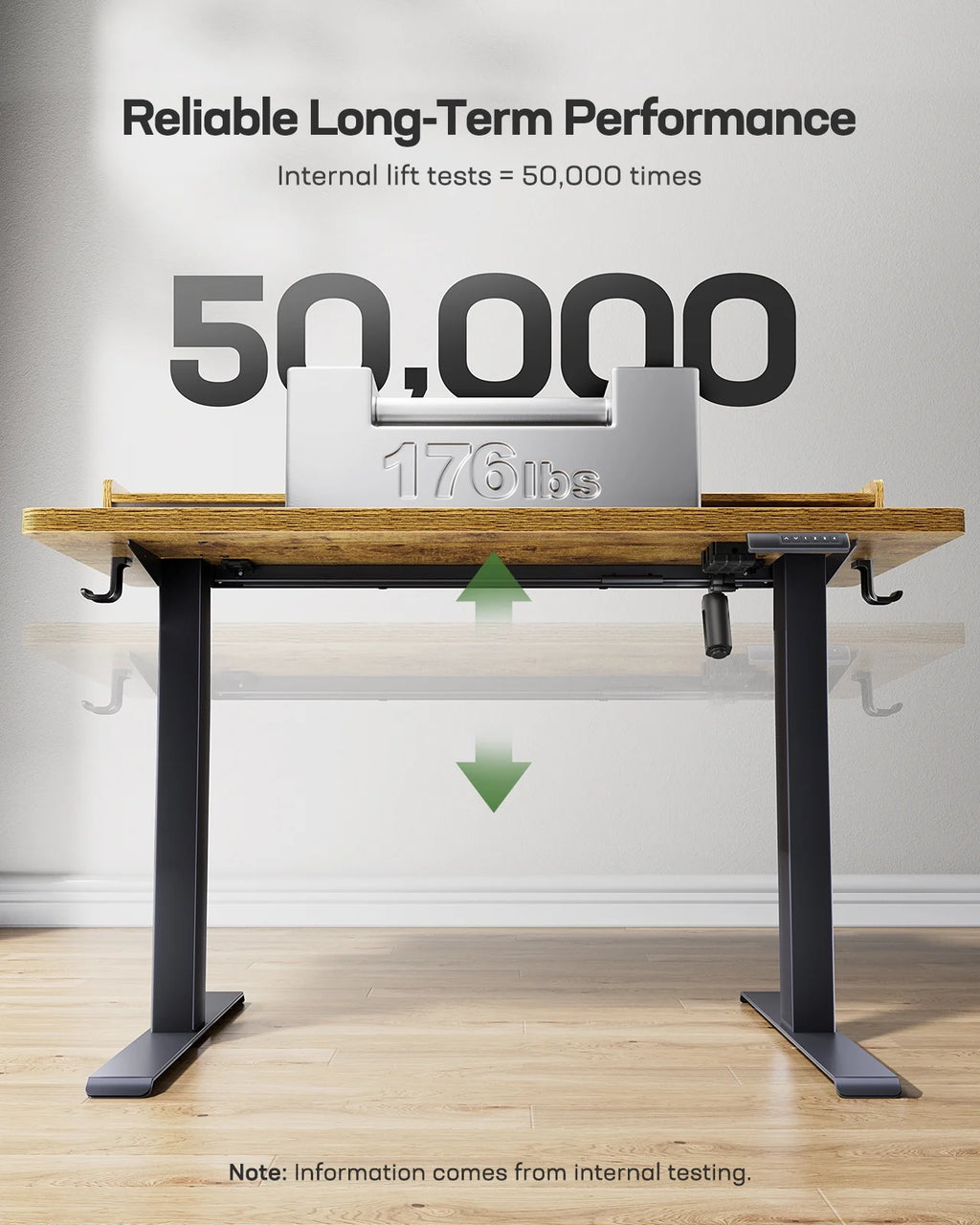 Adjustable Height Electric Standing Desk 55 x 24 Inches F995