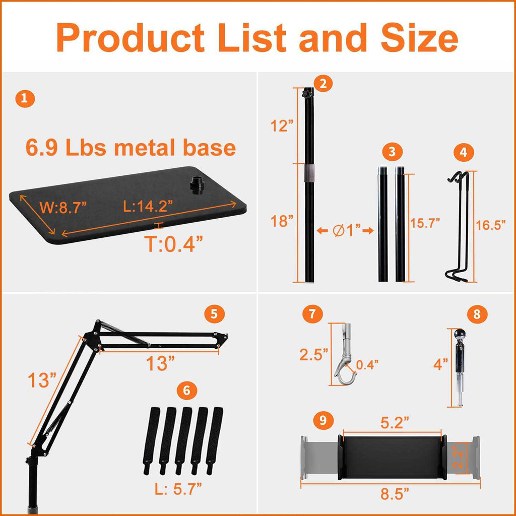 Reptile Dual Lamp Stand with Two Hooks K460896