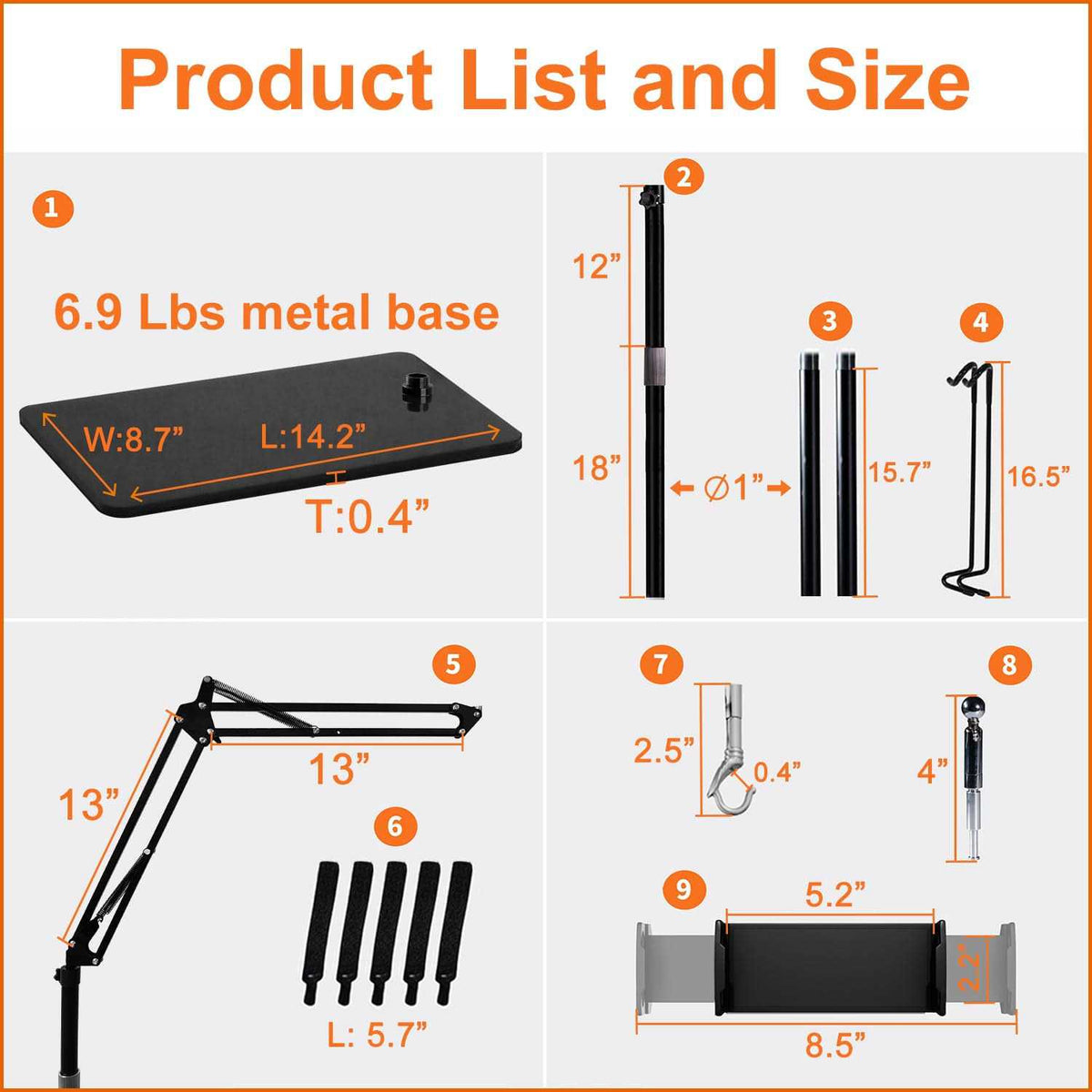 Reptile Dual Lamp Stand with Two Hooks K460896