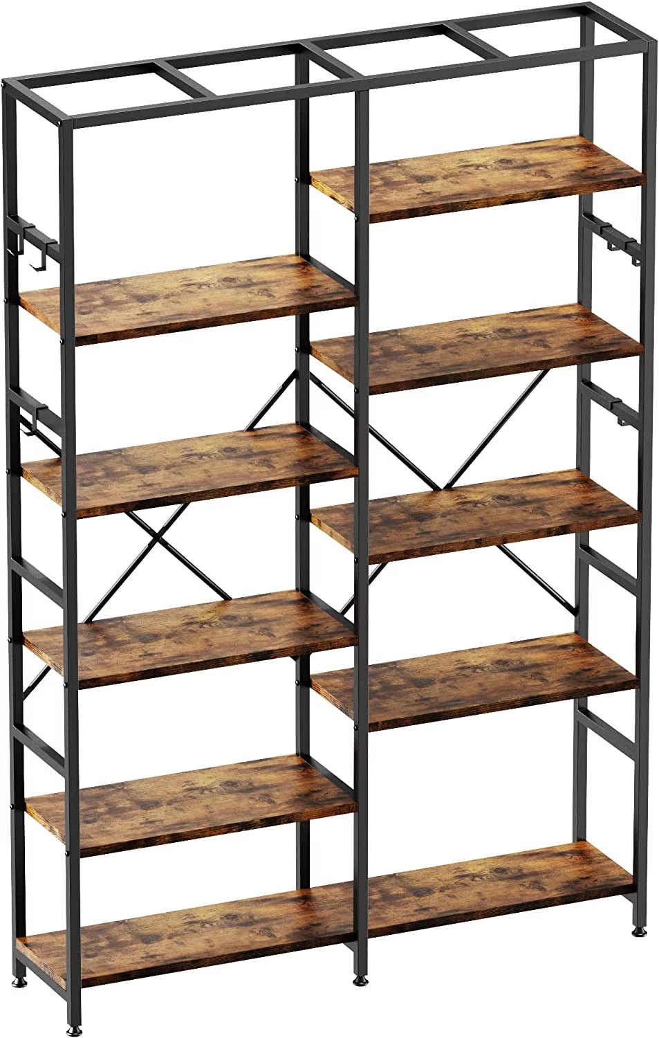 5 Tier Bookcase with 6 Hooks R6923