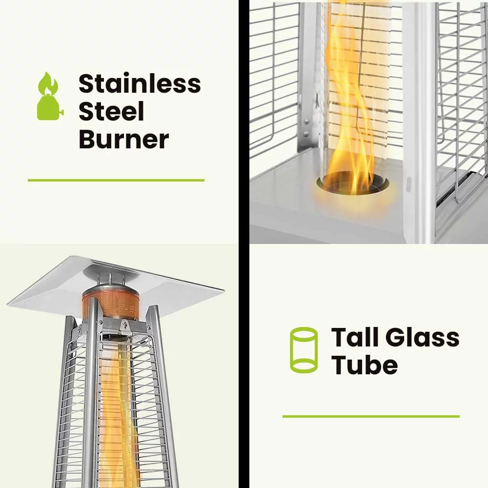 Propane Heater Stainless Steel 48,000 BTUs V37211