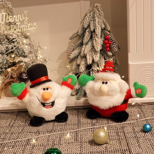 Singing Dancing Light up Christmas Plush Toy 11'' D1039