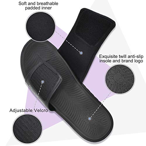 Mens Slides Sport Sandals with Arch Support Open Toe Size 7-15 U99574