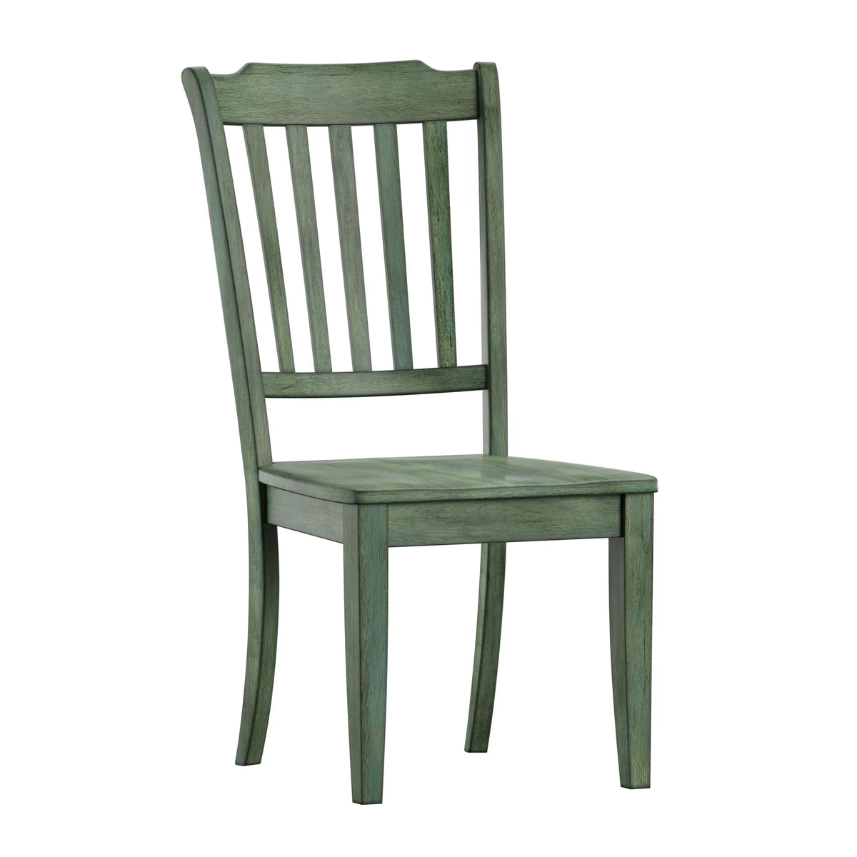 Antique Sage Green Wood Dining Chairs, Set of 2 G428867