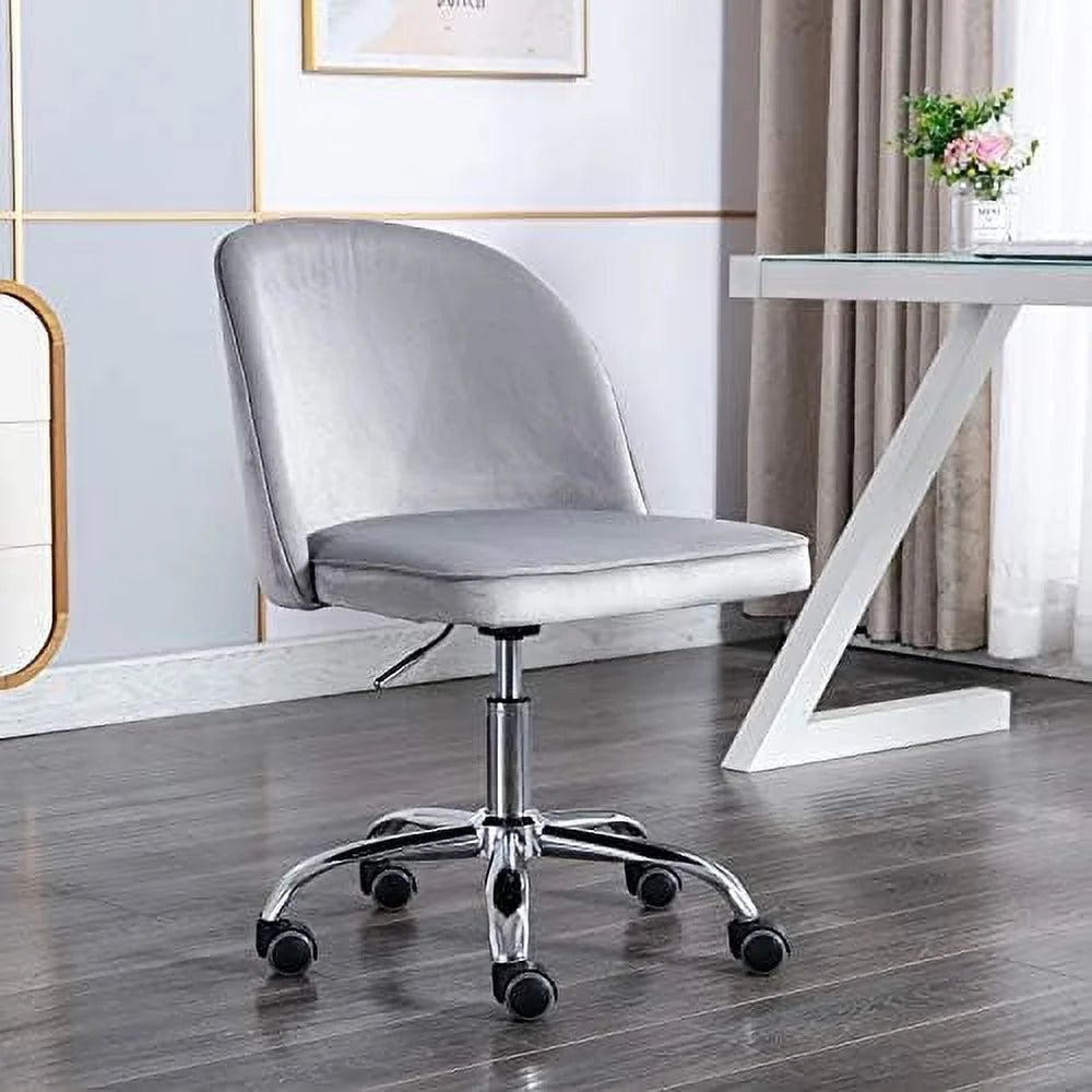 Velvet Office Desk Chair with Wheels N477