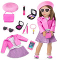 18 Inch Doll Makeup Accessories and Clothes Tote Bag Set D9988