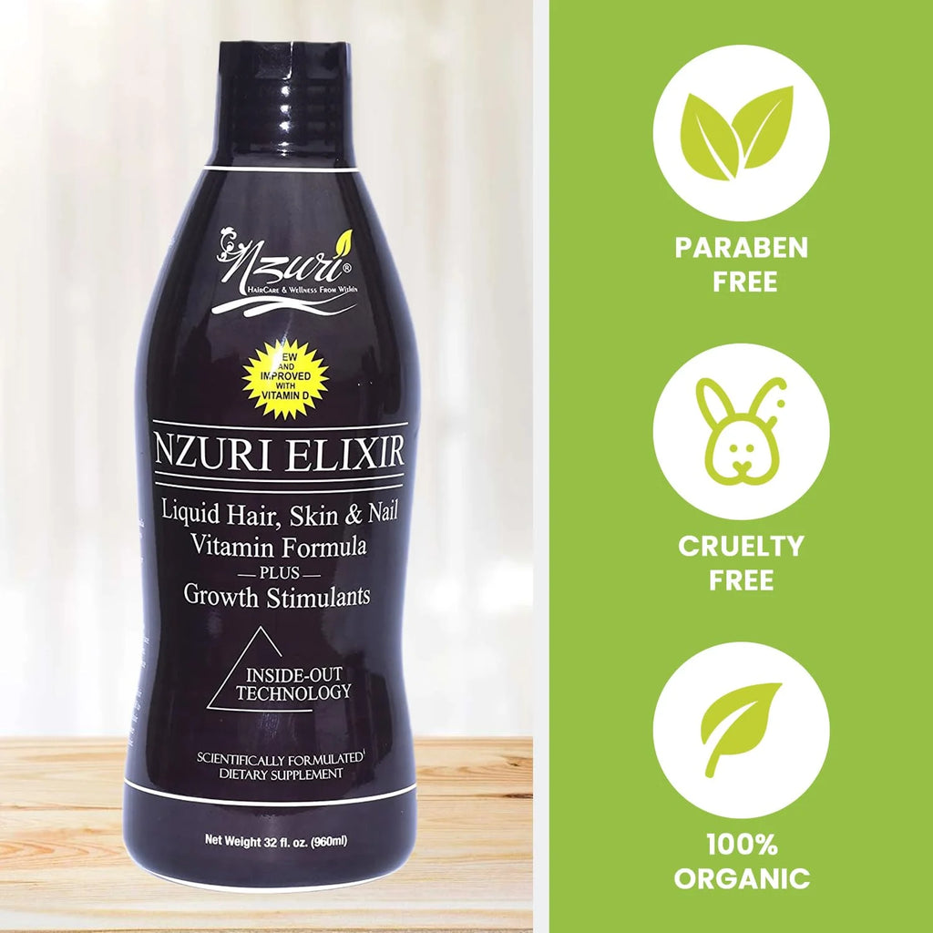 Hair Skin and Nails Vitamins with Biotin, Folate, and Vitamin D, 32 oz C18646