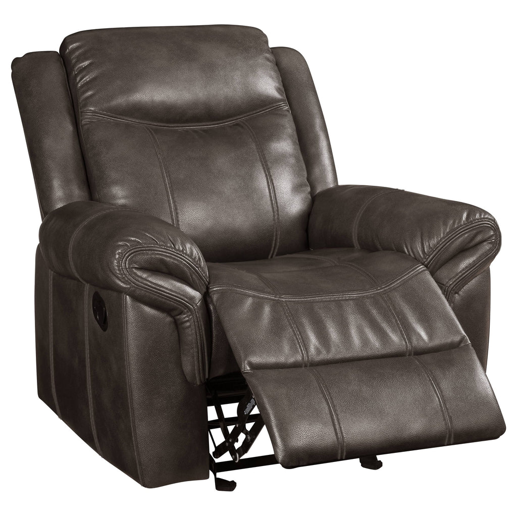 Brown Leather Recliner V2578
