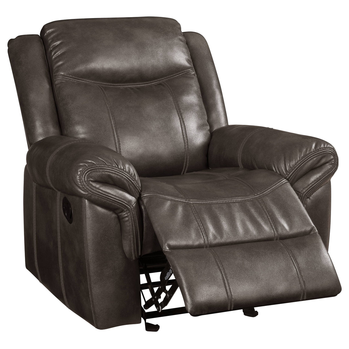 Brown Leather Recliner V2578