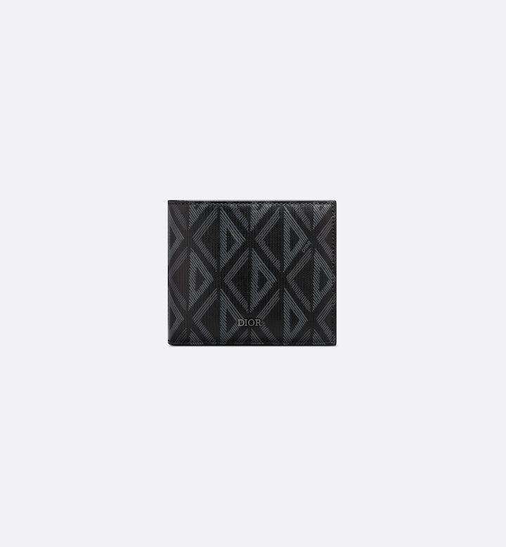 Bifold Wallet Black Canvas V1631