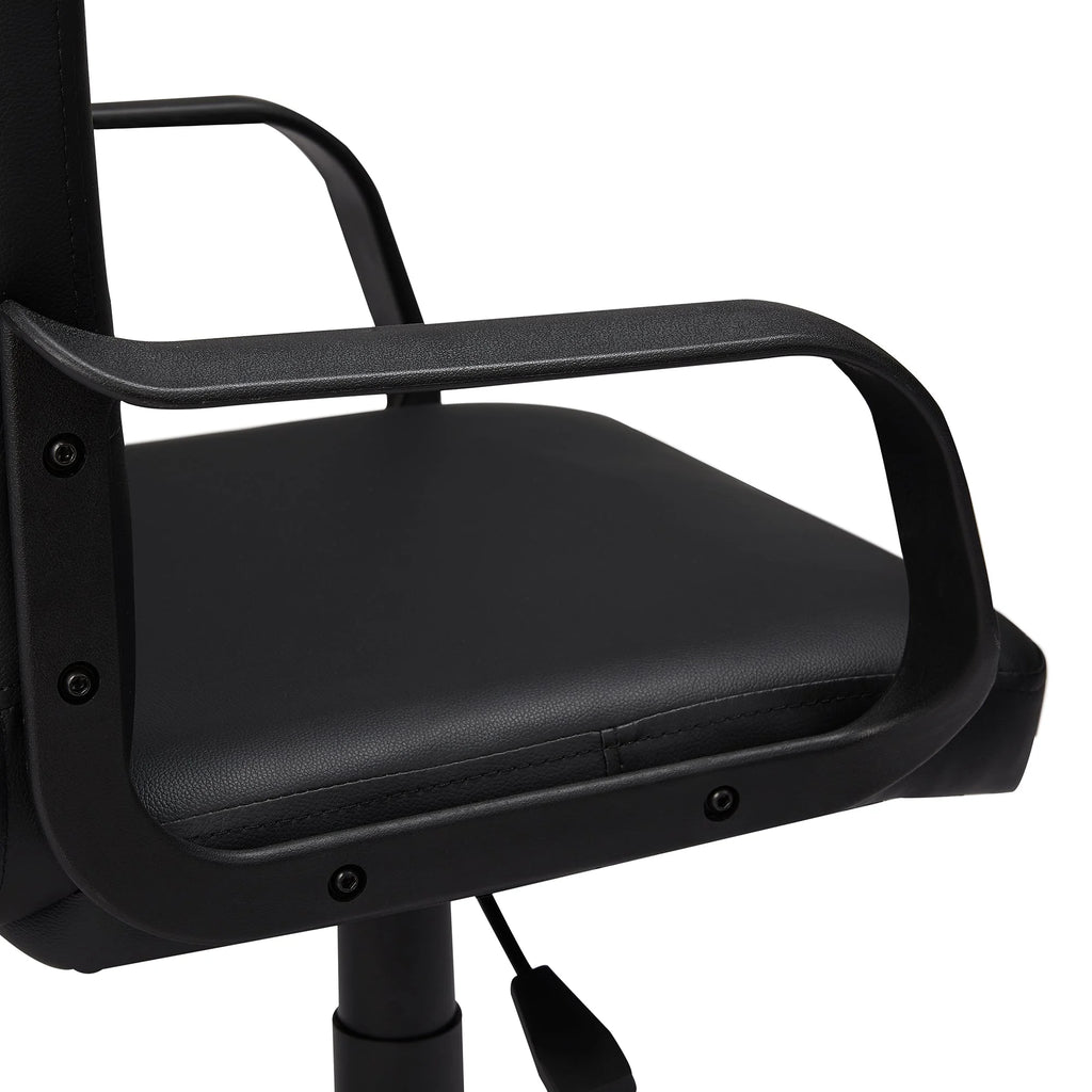 Black Corner Computer Desk & Chair Set K32616