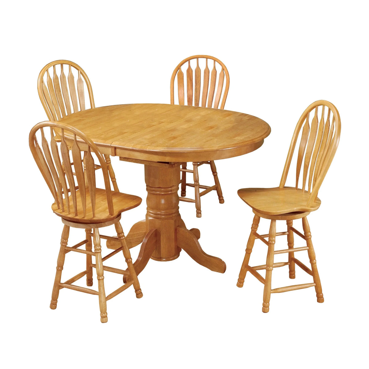 Oak Extendable Wood Pub Table H735