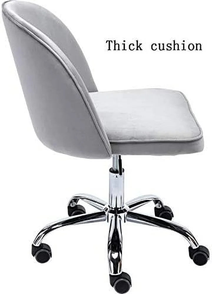 Velvet Office Desk Chair with Wheels N477
