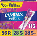 Multipack Tampons Regular Super Super Plus Absorbency Unscented 112 Count C56611