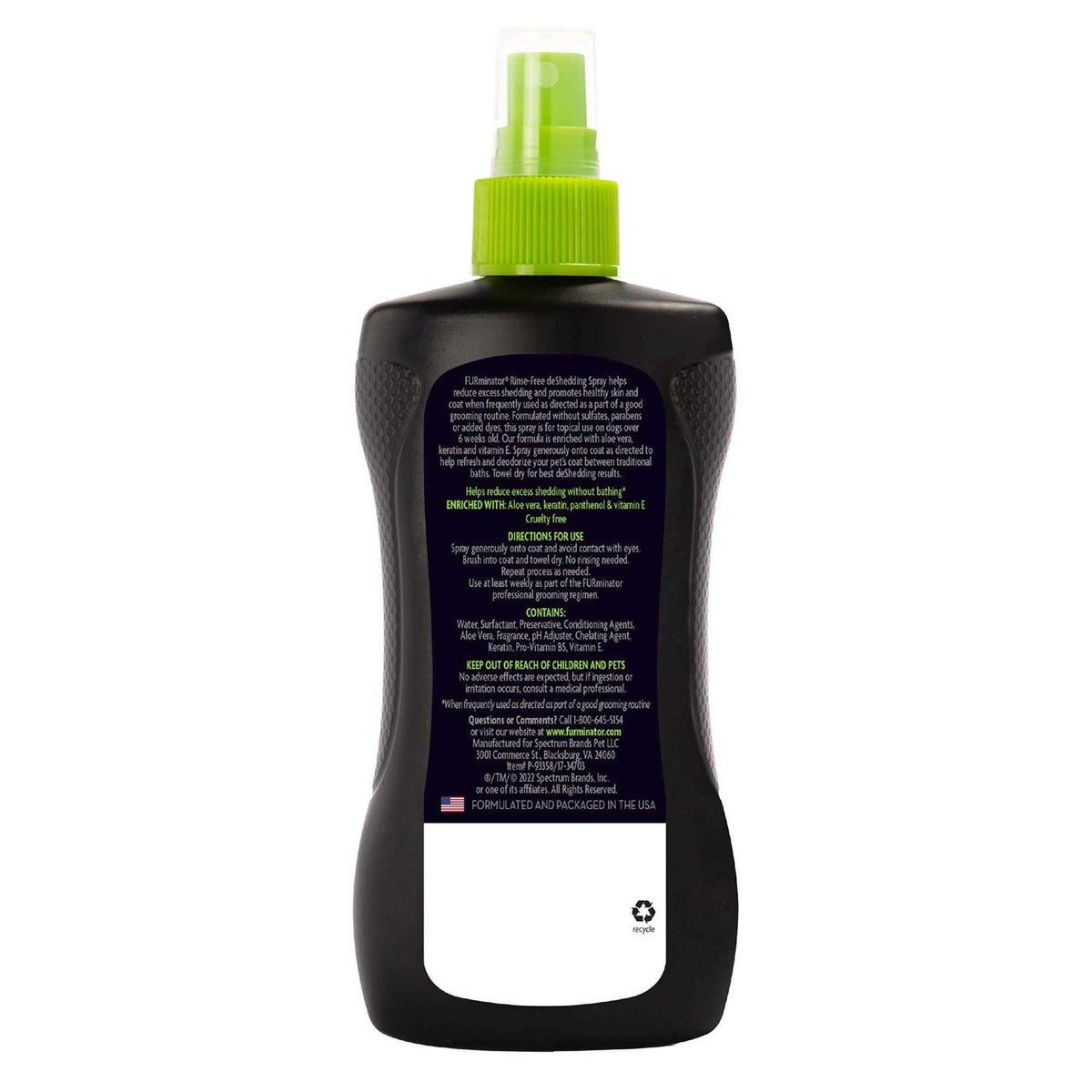 Rinse-Free deShedding Spray for Dogs U71650