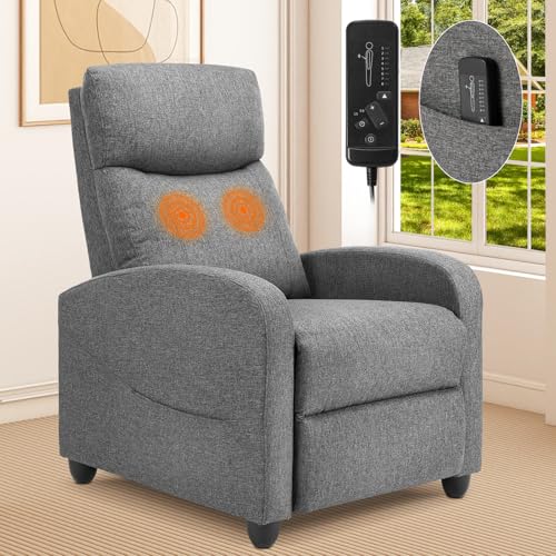 Deep Grey Fabric Recliner Chair M453