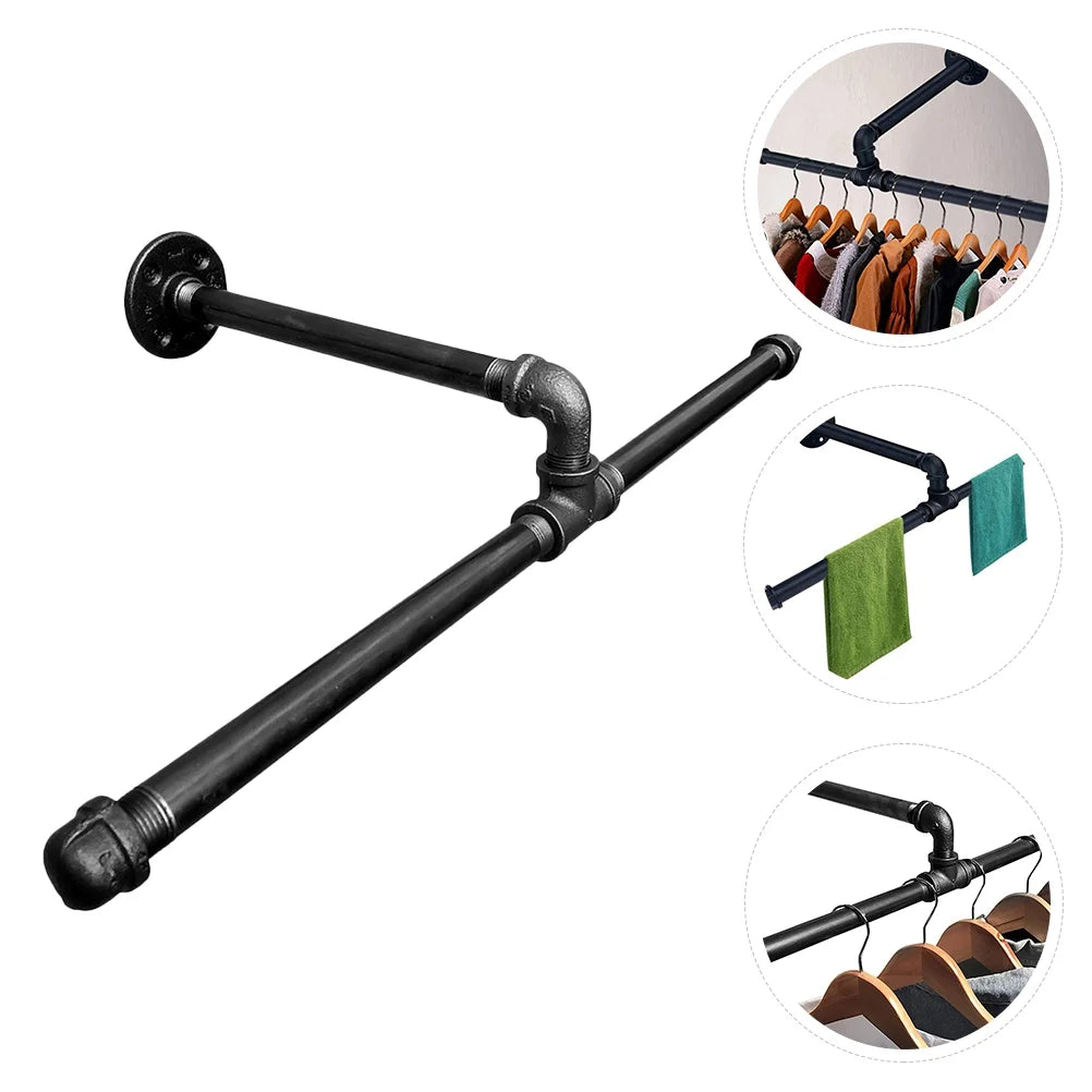 Wall Mounted Iron Clothing Rack B3666