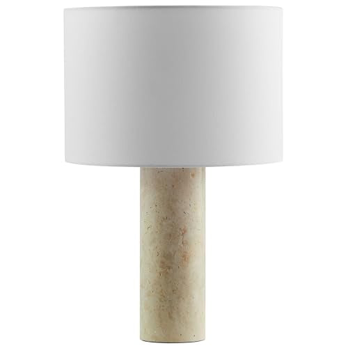 Travertine Stone Pillar Table Lamp U183585