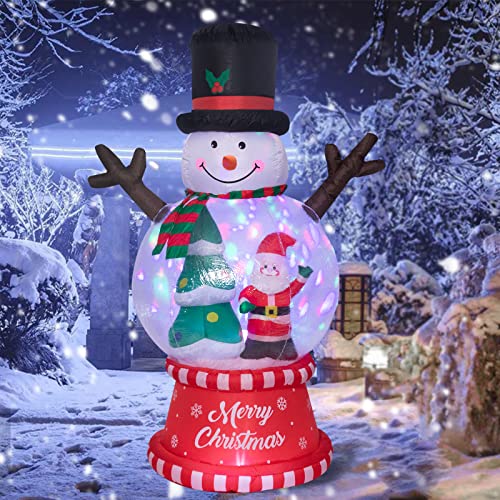 Inflatable Nutcracker Outdoor Decoration with Built-in LED Lights J246