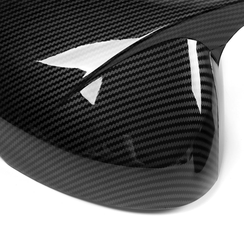 Carbon Fiber Print ABS Rear View Side Mirror Cover 2PCS B957036