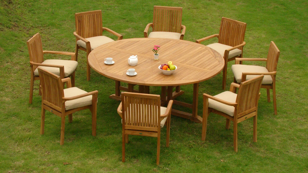 8 Seater 9 Pc Teak Dining Set V97567