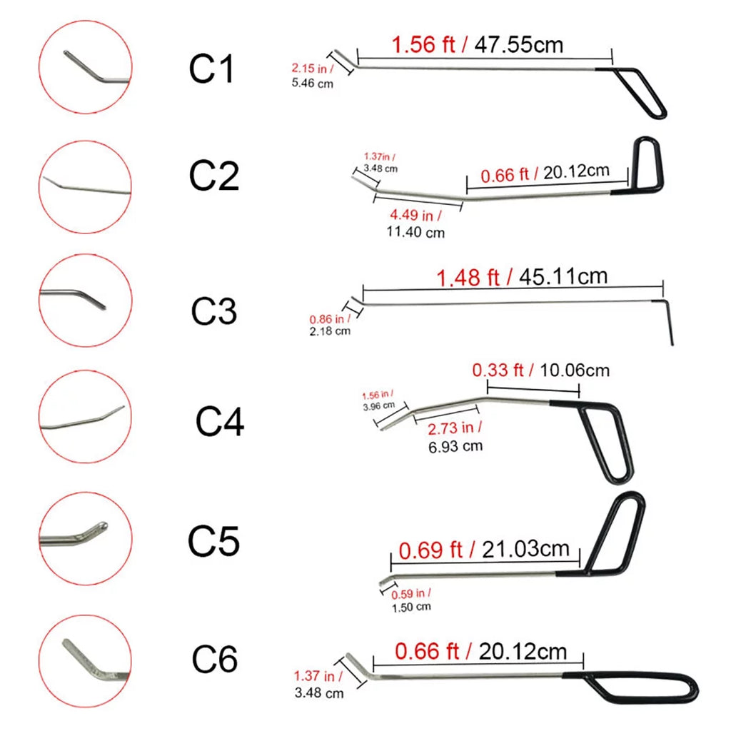 21 Pcs Paintless Dent Repair Tools Kit E3493