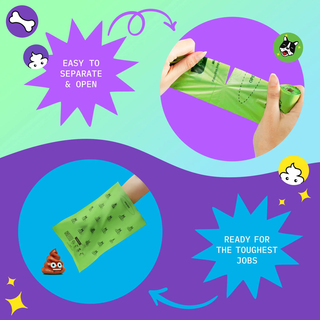 Compostable Extra-Large Waste Bags, 270 Bags E6439
