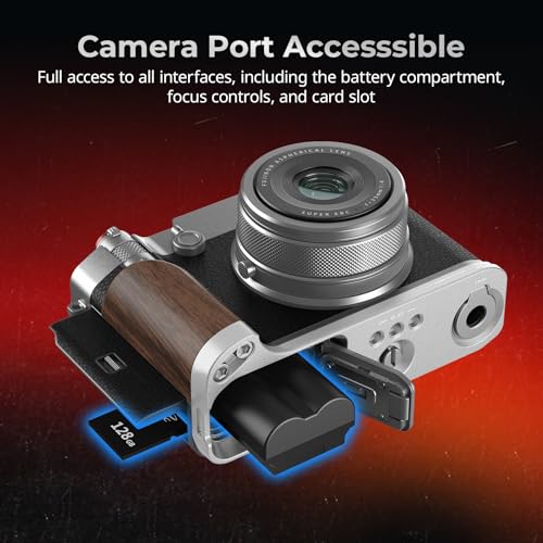 Wooden Handgrip with Dual-Sided Grip and Quick Release Plate X468