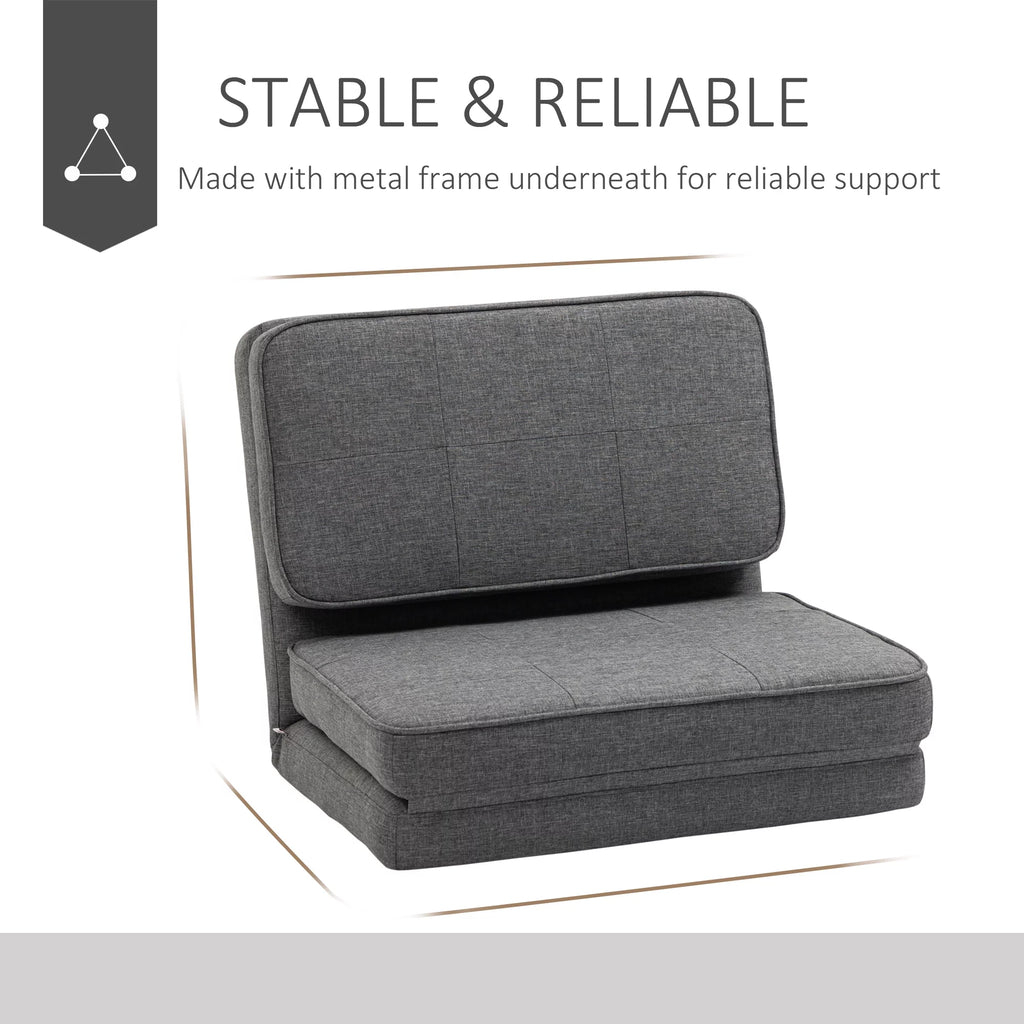 Dark Grey Convertible Flip Chair M645