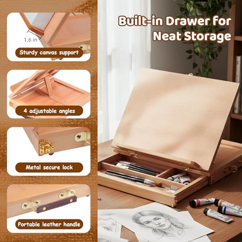 29 Pcs Acrylic Paint Set with Tabletop Easel L4032