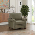 Grey Faux Leather Single Seat Sofa Chair P6888