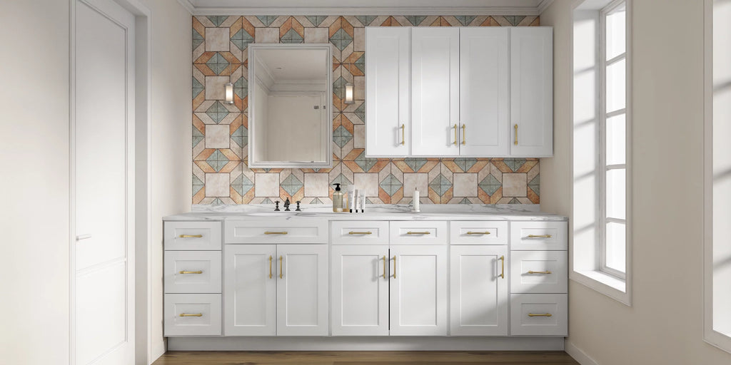 Shaker White Plywood Wall Kitchen Cabinet K183679
