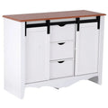 Countryside Barn Door Buffet with Two Sliding Barn Doors & Three Drawers E59091