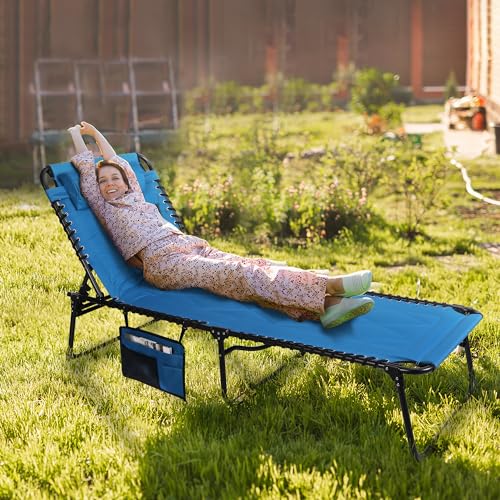 Oversized Padded Foldable Chaise Lounge with Cushion J635705