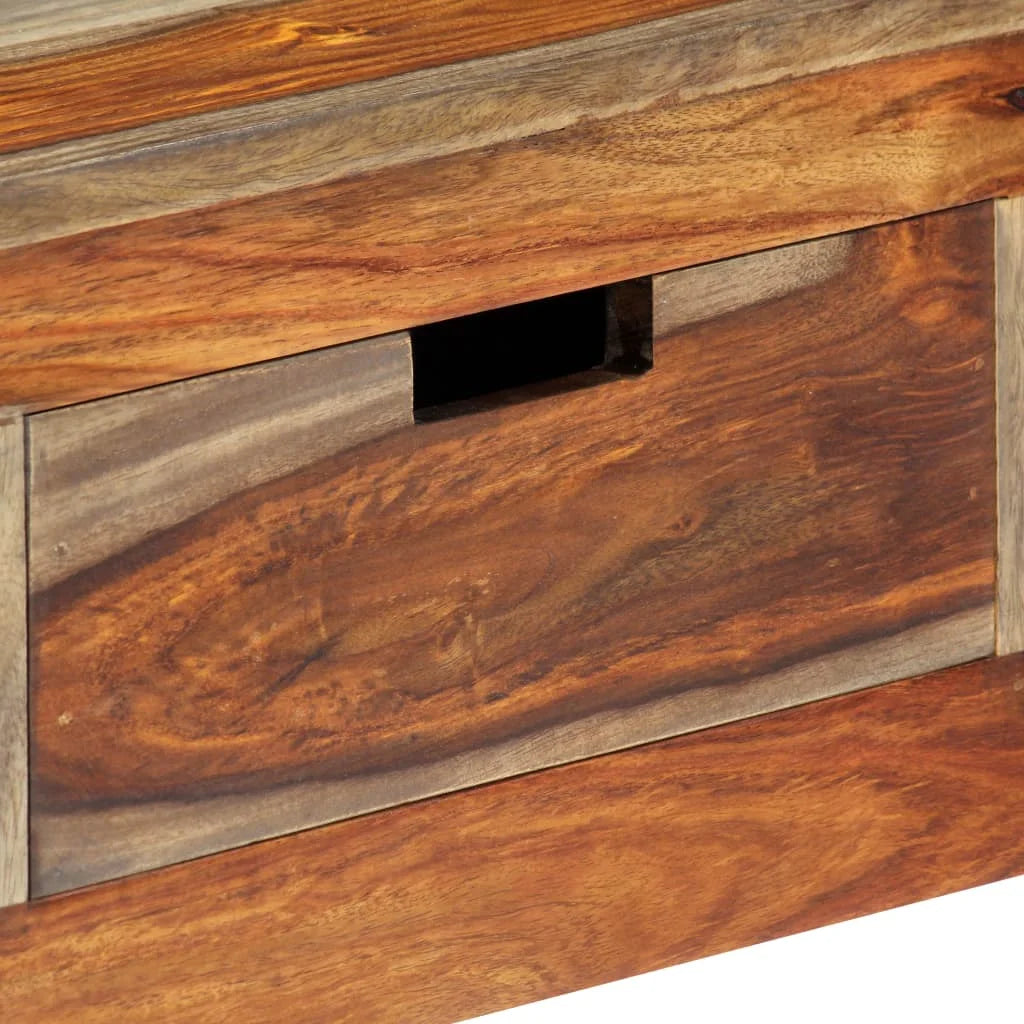 Solid Sheesham Wood Console Table with 3 Drawers A3711