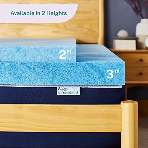 3 Inch Cooling Gel Memory Foam Mattress Topper King Size E645