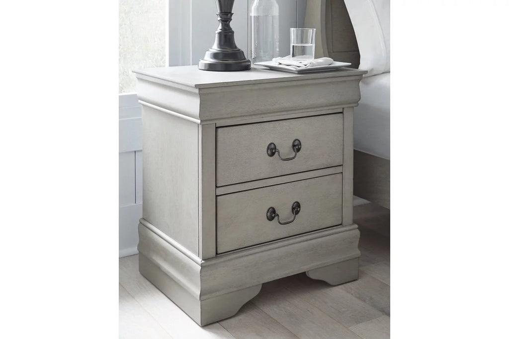 Gray Nightstand Y637