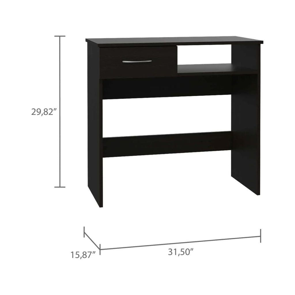 Black Desk & Bookshelf Set X3281
