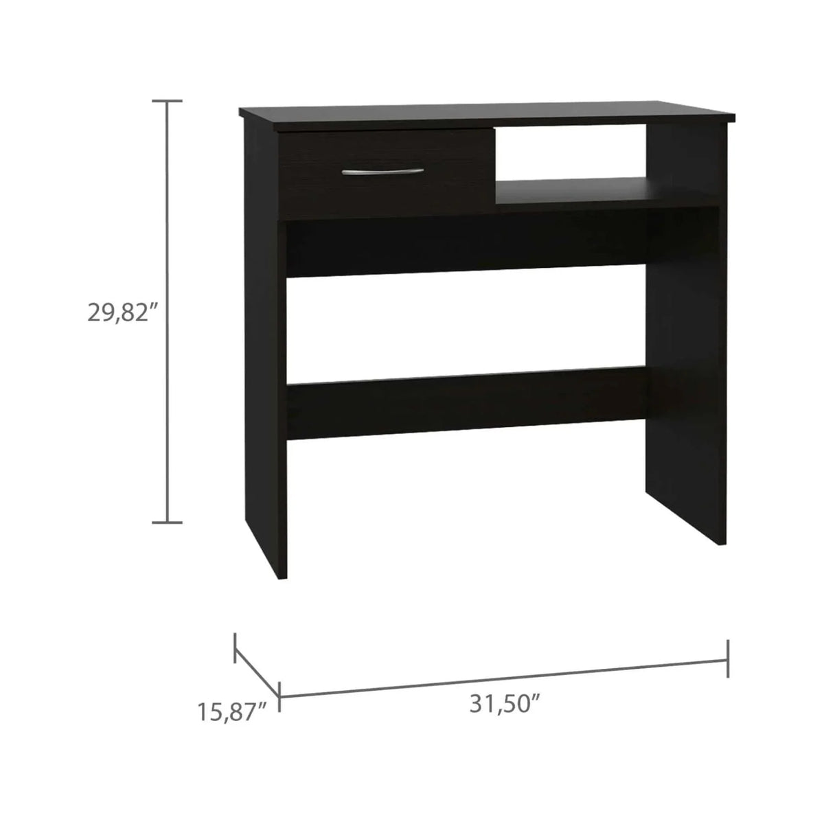 Black Desk & Bookshelf Set X3281