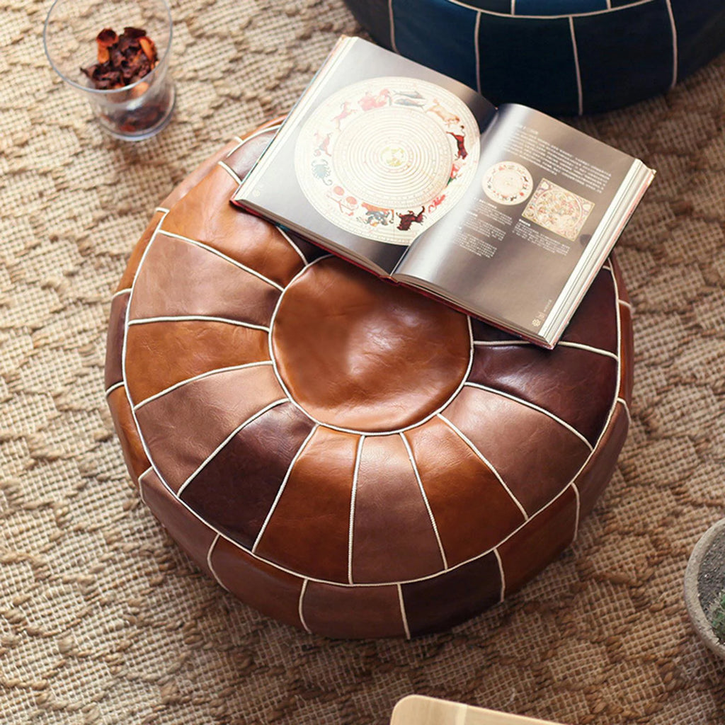 Unstuffed Pouf Cover Storage Ottoman Y657