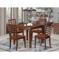 5 Pc Mahogany Dining Table Set with 4 Chairs X10992