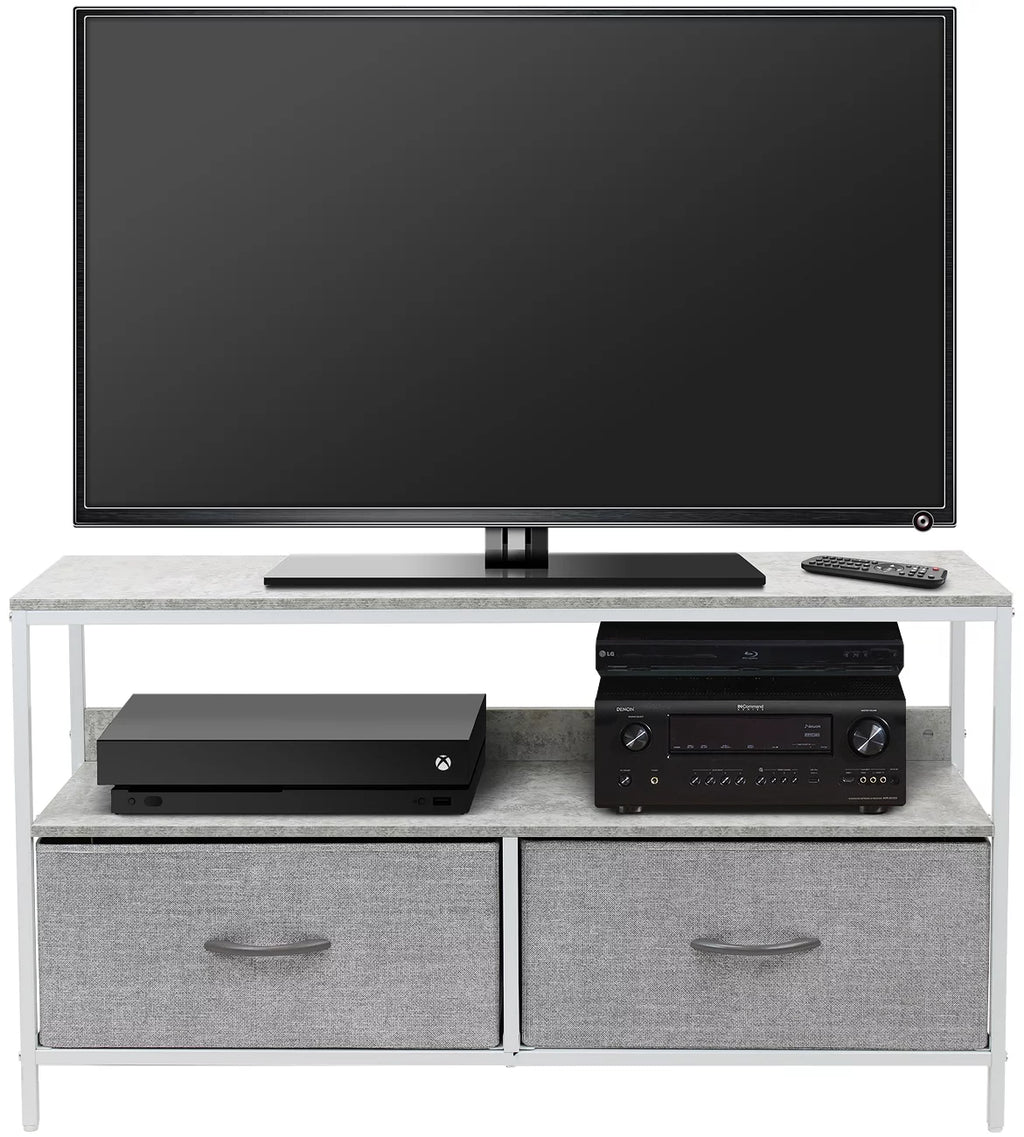 Gray Fabric Bin Dresser TV Stand W514707