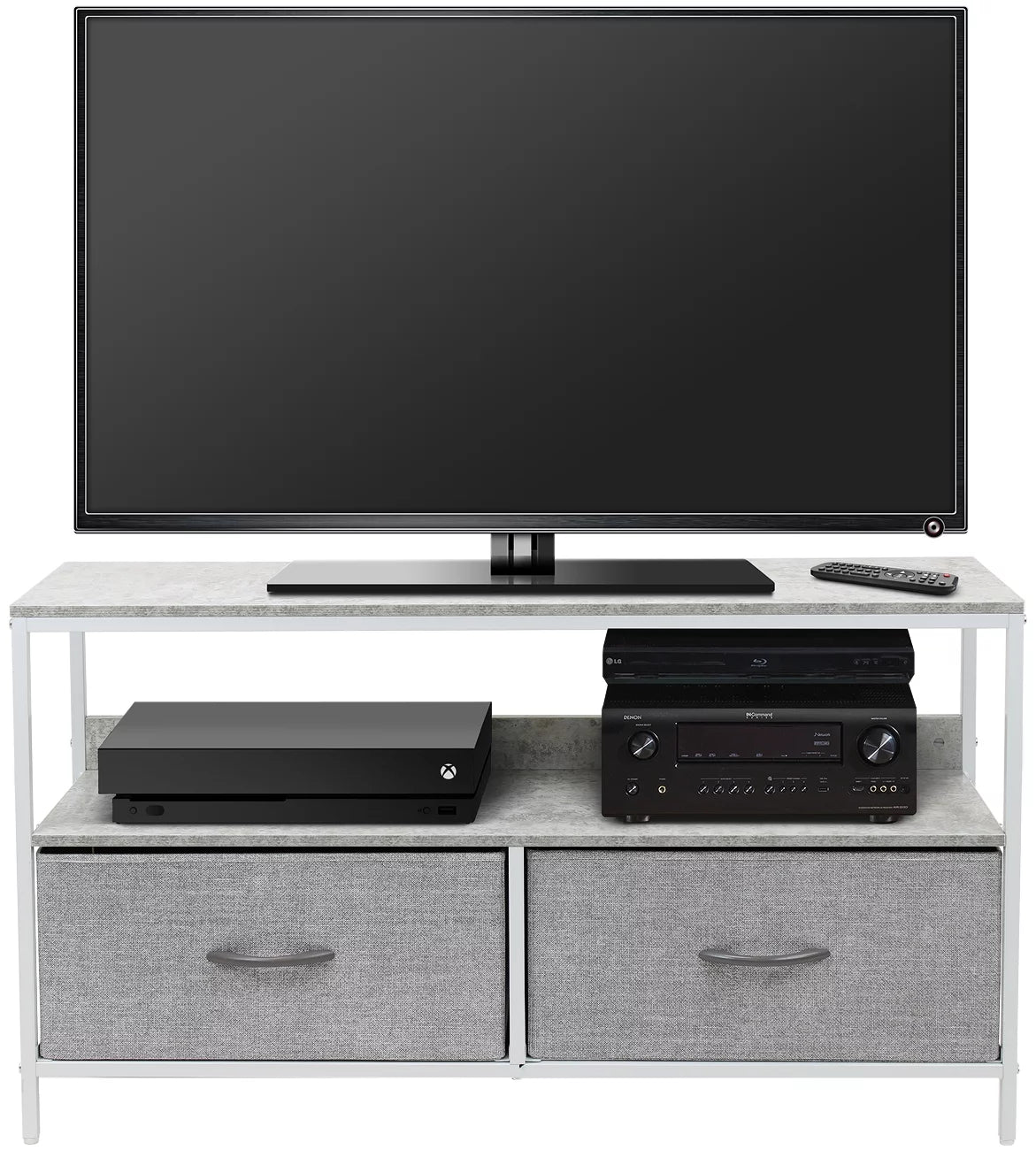 Gray Fabric Bin Dresser TV Stand W514707